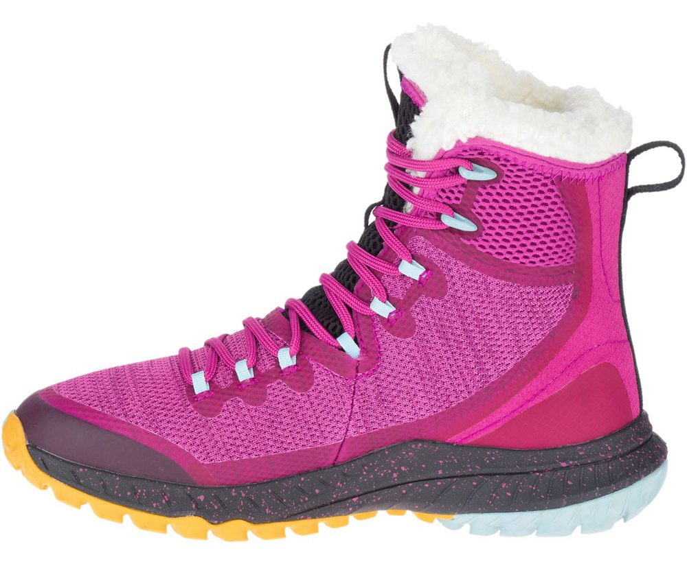 Merrell Boots Pink - Bravada Knit Polar Waterproof - Womens 98JLIVUWD